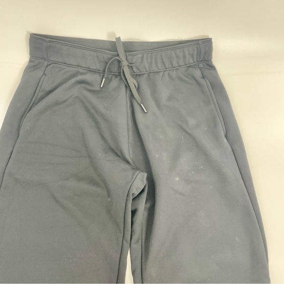 Nike Active Wide Leg Fleece Lined Drawstring Athletic Black Pant size medium - Picture 3 of 13